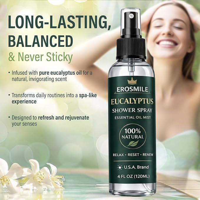 Eucalyptus Shower Spray, Pure Eucalyptus Oil Shower Mist - Image 4