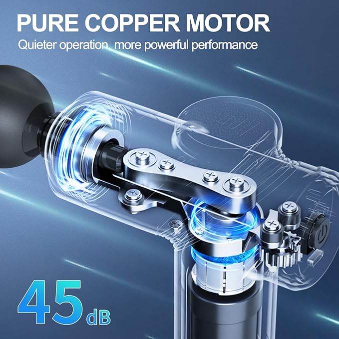LEERCON Massage Gun Deep Tissue Electric Massagers Mini Massage Gun Travel - Image 2