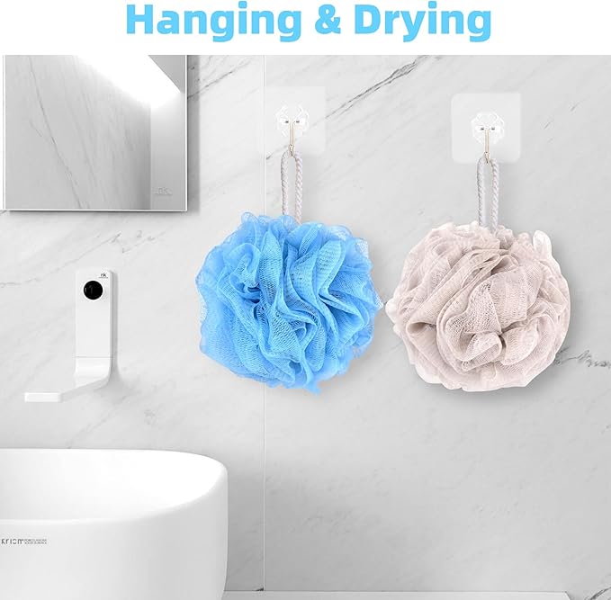 Chuya Large Bath Sponges Loofahs 70g, 4 Pack Shower Sponge Exfoliating Cleaning - Image 6
