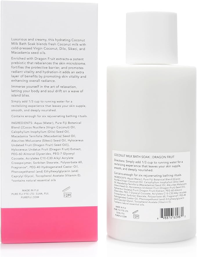 Pure Fiji Coconut Milk Bath Soak, Dragon Fruit - Image 2