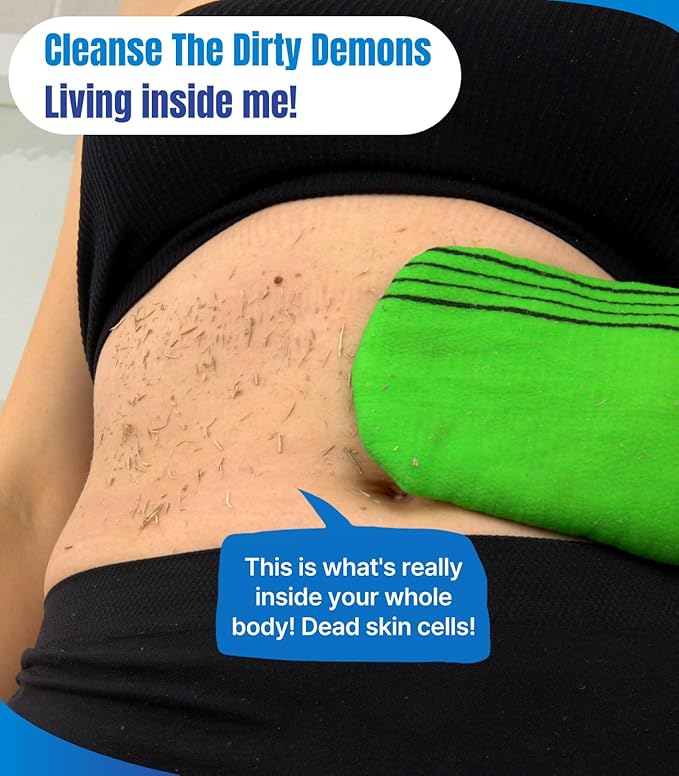 Exfoliating Glove Korean Skin Care Body wash loofah face Lip Body Scrub Dry - Image 2