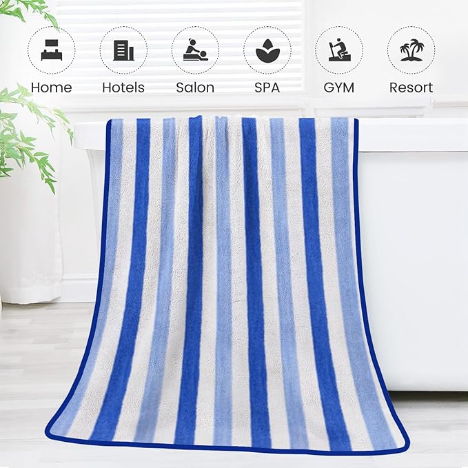 JML Bath Towels Set, Large Microfiber Bath Towel - Image 7