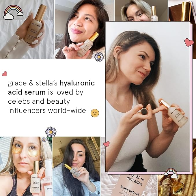 grace & stella Award Winning Hyaluronic Acid Serum Hydrating Hyaluronic Acid - Image 6