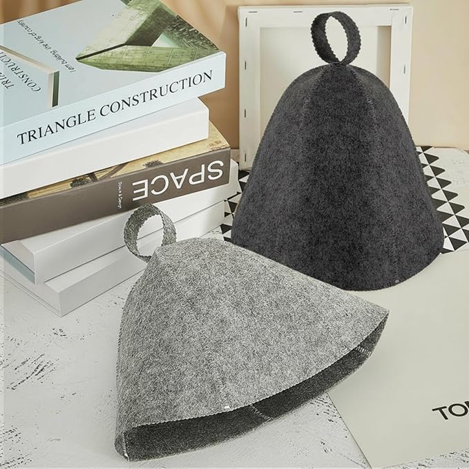 JaGely Sauna Hat for Men Women Sauna Hat Vaporarium Cap Russian Banya Cap for - Image 5