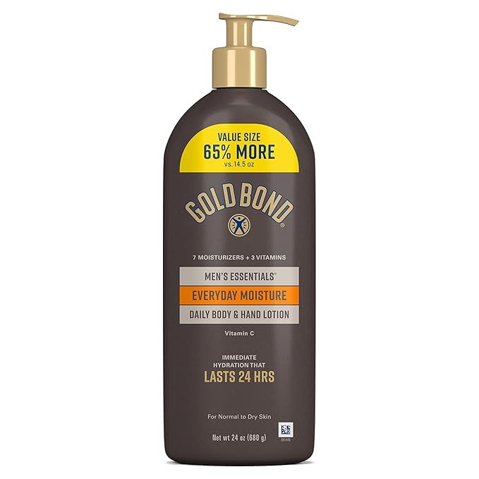 Gold Bond Men's Essentials Everyday Moisture Daily Body & Hand Lotion by GoldBond