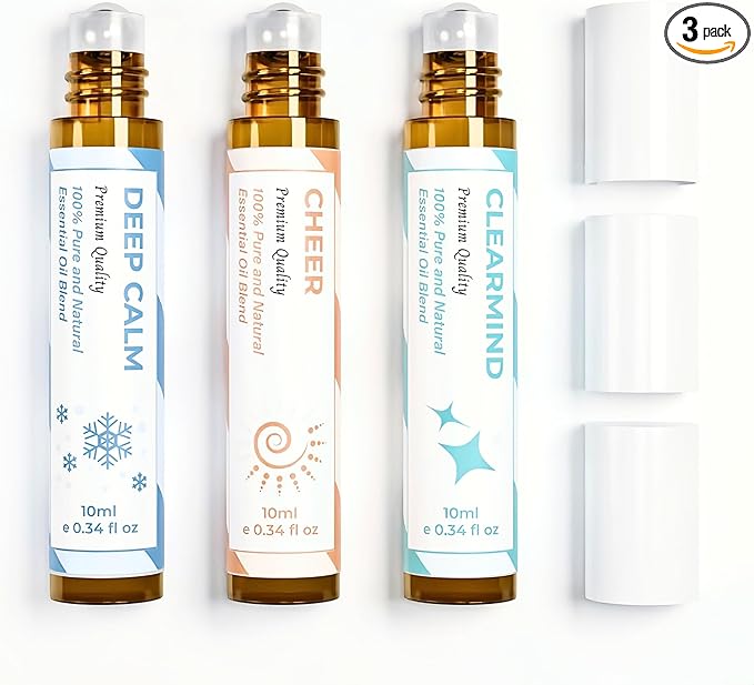 Essential Oil Set, Aromatherapy Roll On Blends by benatu