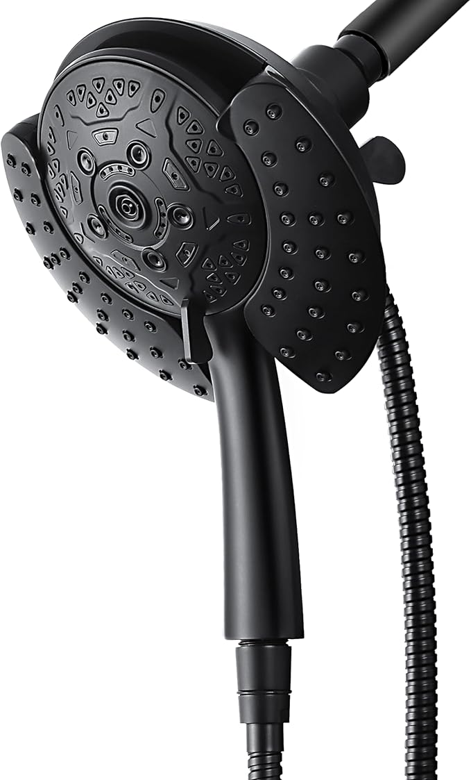 INAVAMZ Shower Heads with Handheld Spray Combo: 7.2" Rain Shower Head & by INAVAMZ