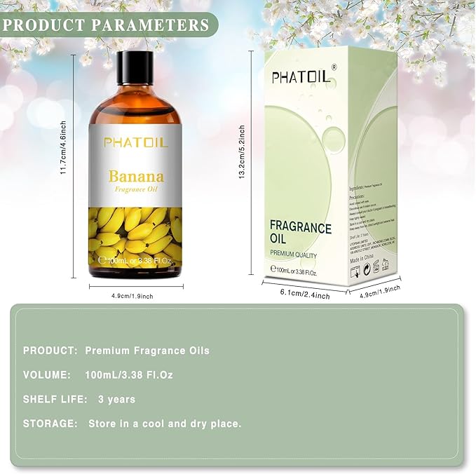 PHATOIL 3.38FL.OZ Banana Fragrance Oils - Image 6