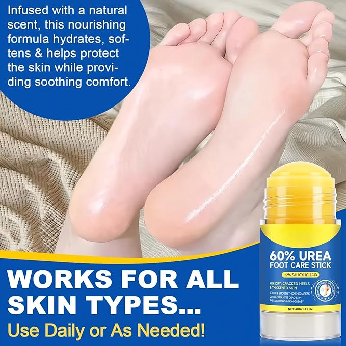 2 Pack Urea Cream 60% plus Salicylic Acid 2%, Maximum Strength Urea Foot Cream - Image 2