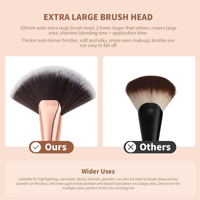 Docolor Fan Brush Finishing Powder Brush Multi-use Brush - Image 6