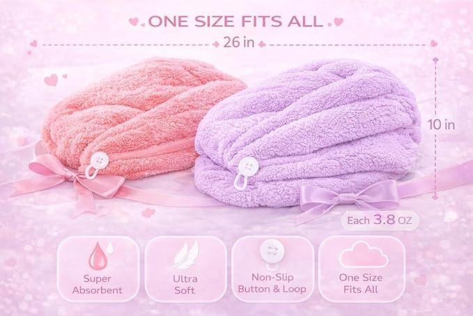 ADOGO Microfiber Hair Towel - Image 3