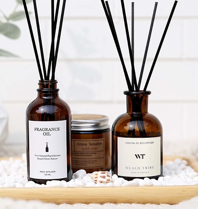 WEALD TRIBE Flower Reed Diffuser Set Cashmere Vanilla Scent - Image 6