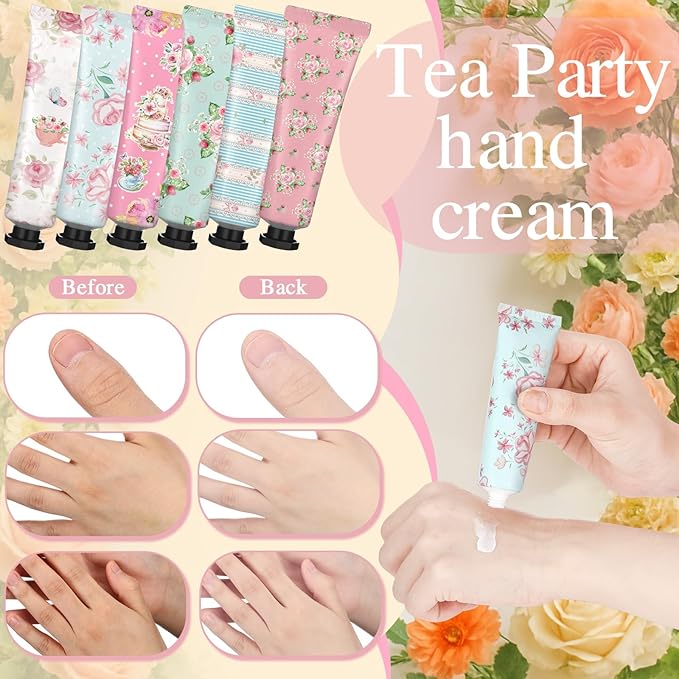 Tea Party Hand Cream Gift Set Wonderland Floral Tea Party Favor Flower - Image 8