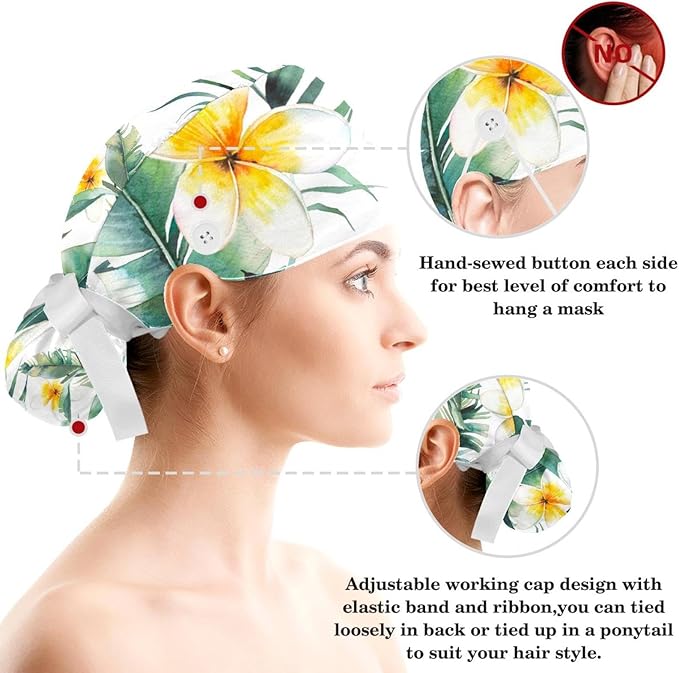 Ethnic Aztec Pattern Adjustable Scrub Cap Hat - Image 3