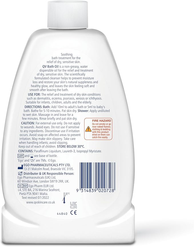 QV Bath Oil 250ml - Image 4