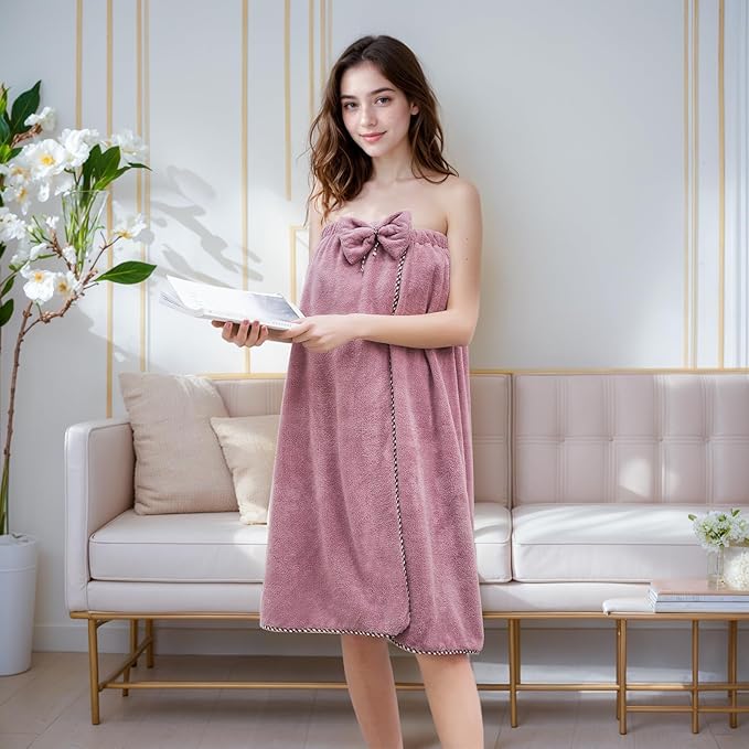GOSCHE Towel Wrap for Women, Adjustable Shower Wrap Towel - Image 3