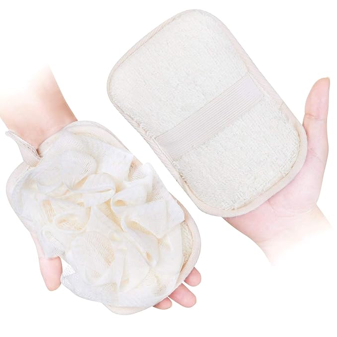 mikimini Bath Mitt for Women, Bath Pouf Mesh Brushes 1 PC Upgraded Version | by mikiminidirect