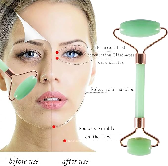 2pcs Scraping Facial Tool Valentine's Day Gift, Includes Roller and Scraping - Image 4