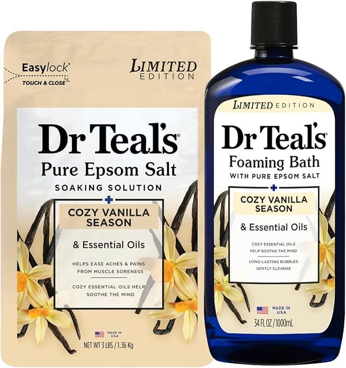 Dr Teal's Cozy Vanilla Season Comfort Pure Epsom Salt Soak and Cozy Vanilla - Image 8