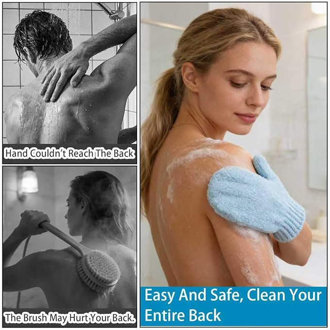 8Pcs Exfoliating Gloves -Shower Gloves - Image 5