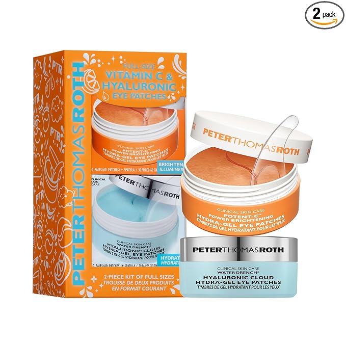 Peter Thomas Roth | Full-Size Vitamin C & Hyaluronic Eye Patches 2-Piece Kit by PeterThomasRoth