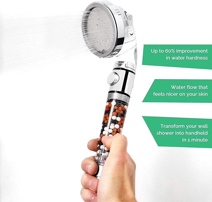 Original StoneStream Filtered Shower Head, Eco Power High Pressure Water - Image 6