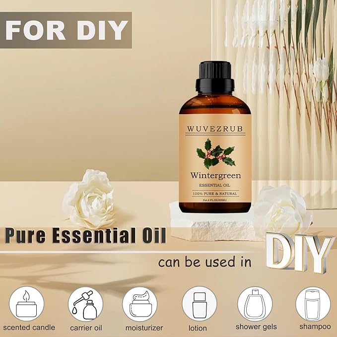 Wintergreen Essential Oils, 60ML Pure and Natural Essential Oil - Image 3