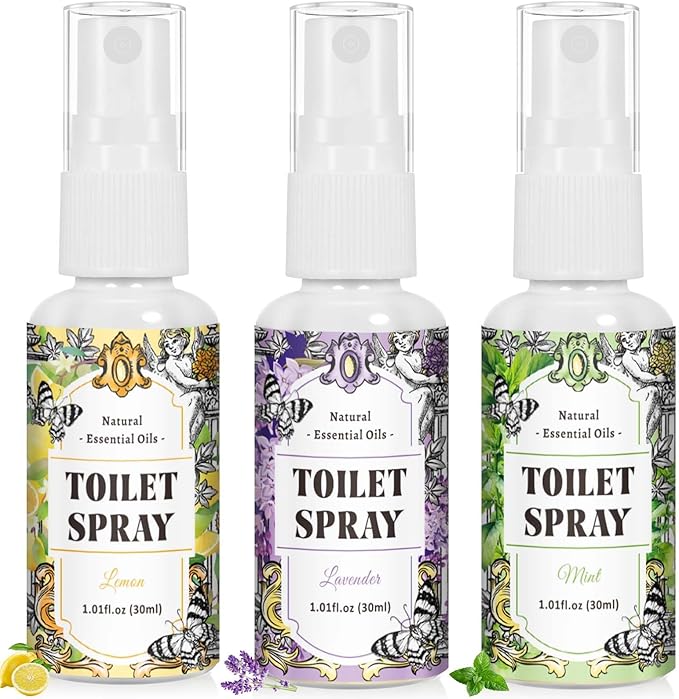 STRN Toilet Spray, Mint & Lavender Natural Scent, Portable Instant Odor by STRN-Delicate%C2%B7Cozy%C2%B7Stylish