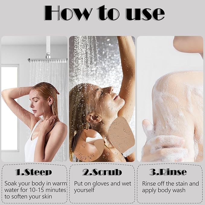 Ultra Thin Version Exfoliating Glove-Remove Unnecessary Dead Skin and - Image 5