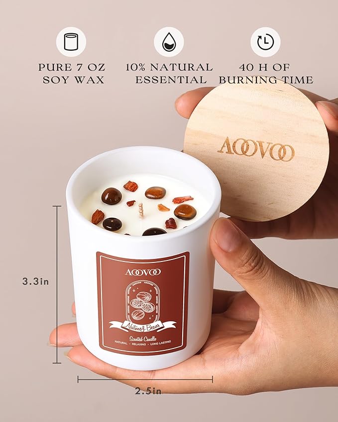 AOOVOO Nutmeg Beans Scented Candles - Image 6