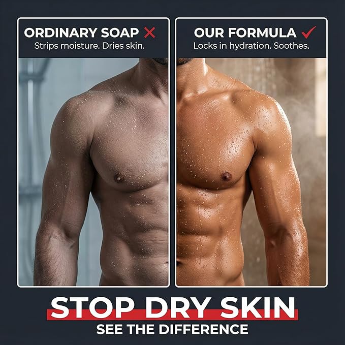 Dead Sea Collection Sandalwood Men’s Body Wash – 3 in 1 Body Wash - Image 5