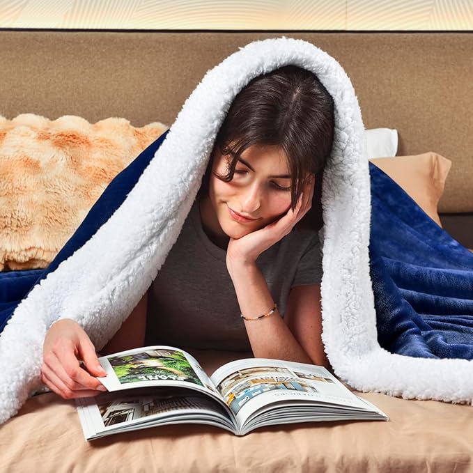 KAWAHOME Sherpa Fleece King Size Blanket - Image 3