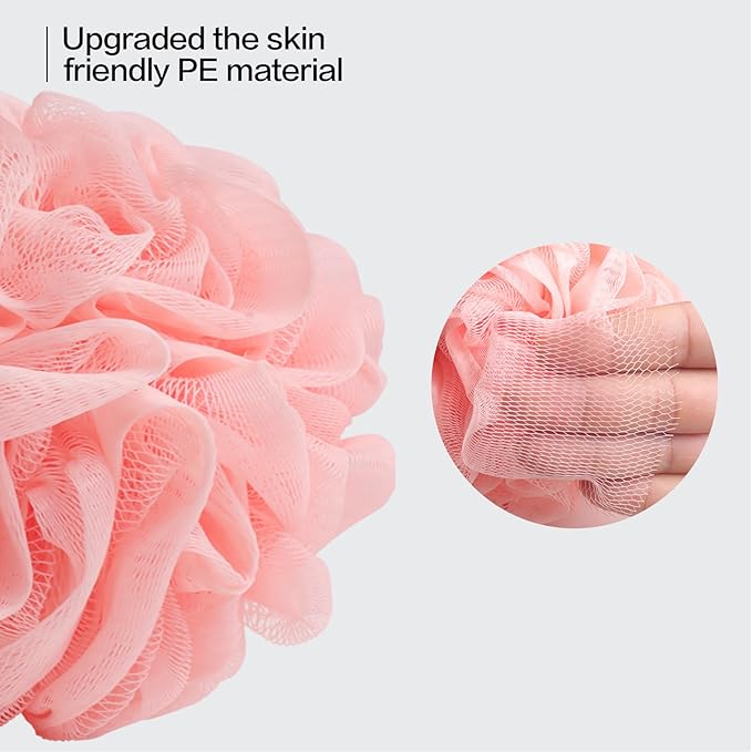 Fishent Bath Loofah Sponge, 3 Pack loofahs Exfoliating Body Scrubber, 60g Soft - Image 7