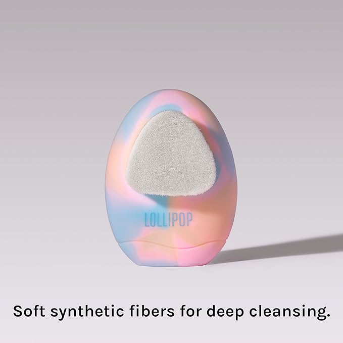 LOLLIPOP Dual-Sided Facial Cleansing Brush | Palm Size Silicone Face Exfoliator - Image 5