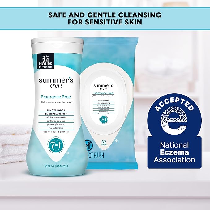 Summer's Eve Fragrance Free All-Over Feminine Wash, Gentle pH-Balanced Body Wash - Image 3