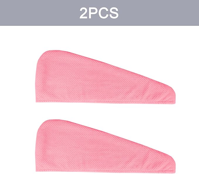 MaopaoBeauty 2 Pack Microfiber Hair Towel Wrap - Image 3