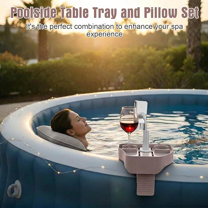 Lewtemi 2 Pcs Hot Tub Table Tray - Image 6