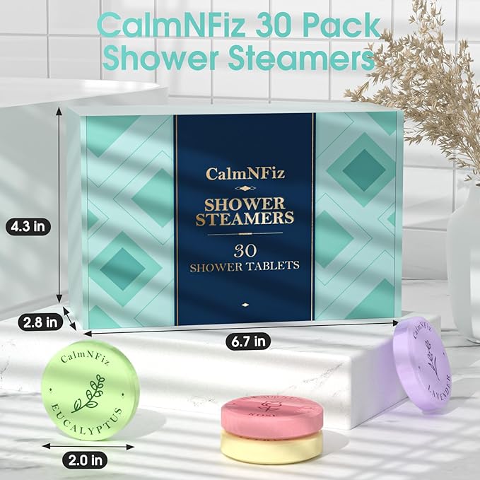 60 Pack Shower Steamers for Women Gift Set, Shower Bath Bombs - Image 6