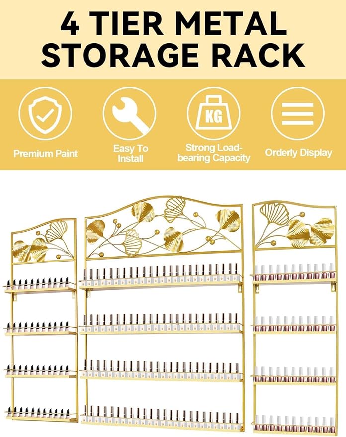 EBANKU Metal Nail Polish Racks - Image 6