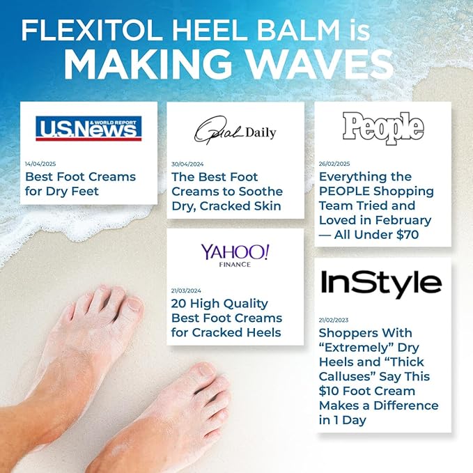 Flexitol Heel Balm Four Pack, Cracked Heel Cream & Foot Balm, Intensive - Image 7