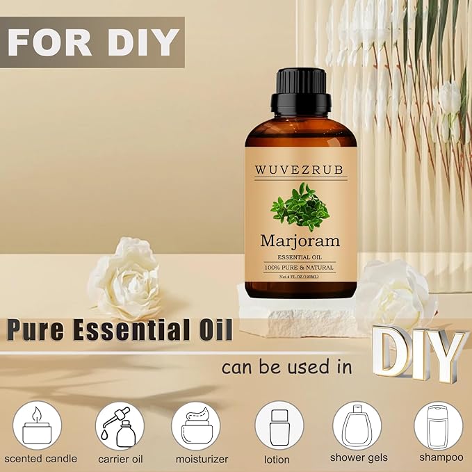 Marjoram Essential Oils, 120ML Pure and Natural Essential Oil - Image 3