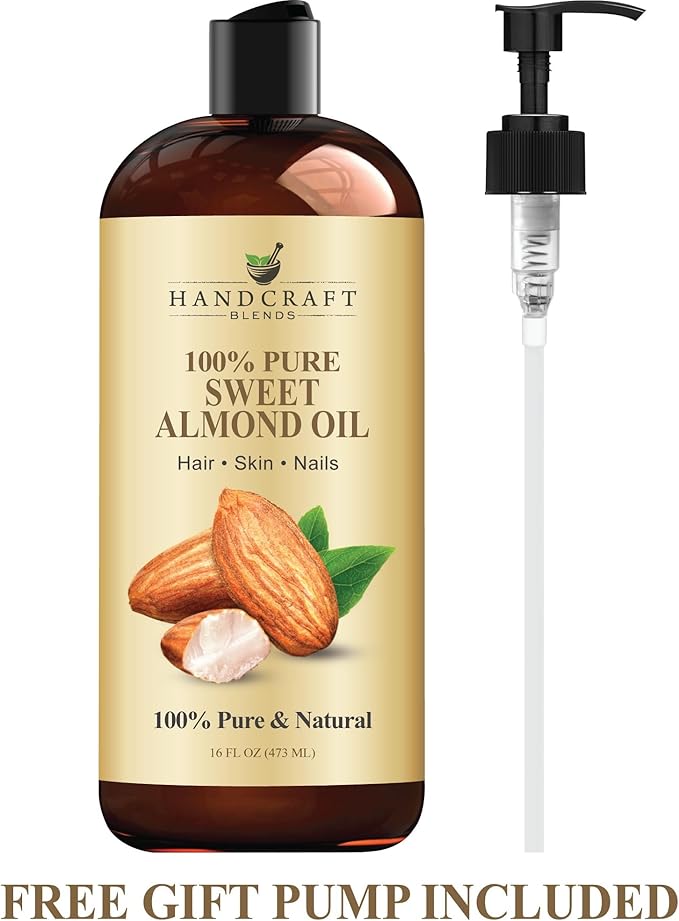 Handcraft Blends Sweet Almond Oil | 100% Pure and Natural | Bath & Body Oil | - Image 8