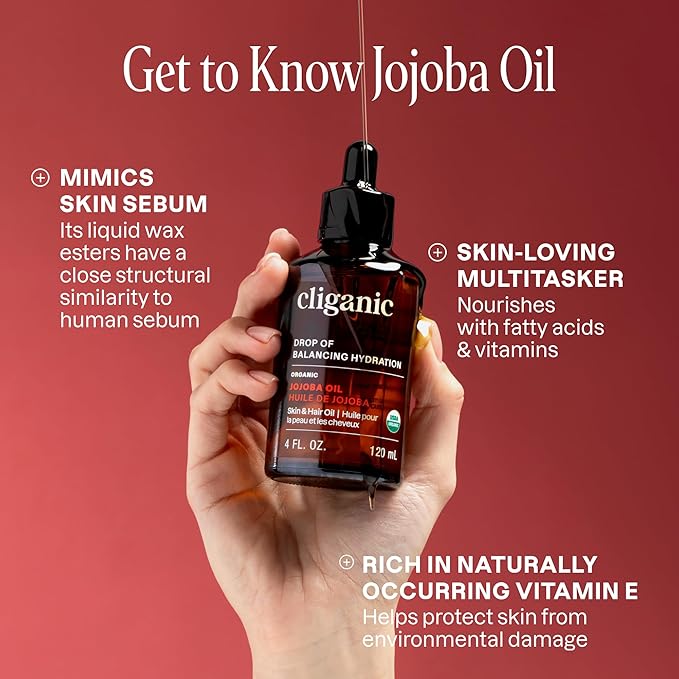 Cliganic Organic Jojoba Oil 128oz - Image 4