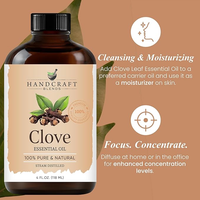 Handcraft Blends Clove Essential Oil – Huge 4 Fl Oz – 100% Pure and Natural – - Image 4