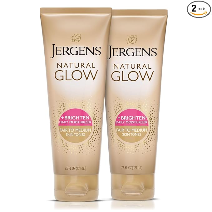 Jergens Natural Glow Self Tanner Body Lotion, Sunless Tanning, Fair to Medium by Jergens