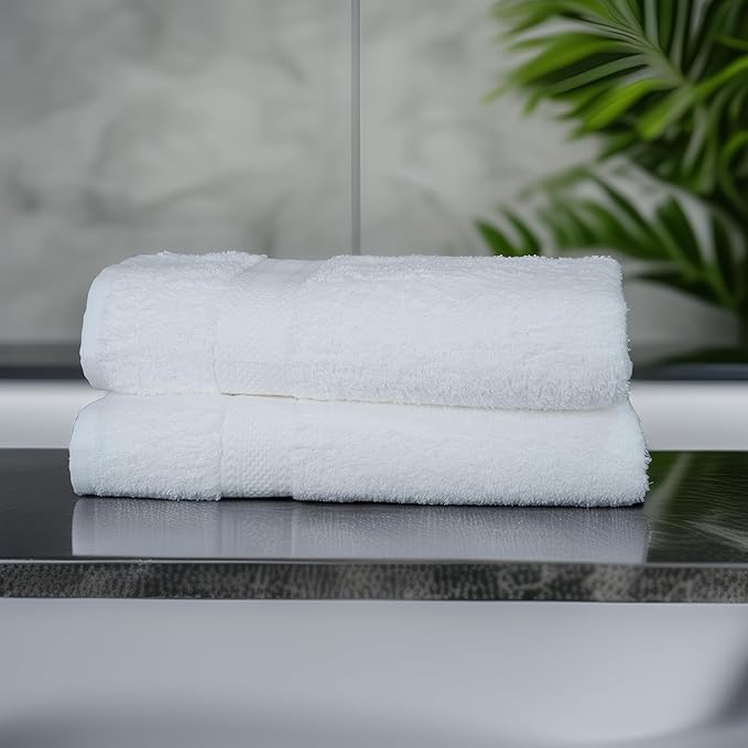 Commercial Bulk Pack of 12 Bath Towels – 100% Cotton Terry 24" x 48" – Ideal - Image 5
