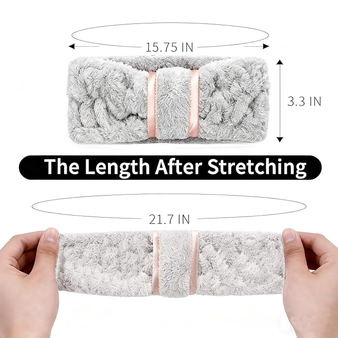 4 Pack Microfiber Towel Headbands - Image 2