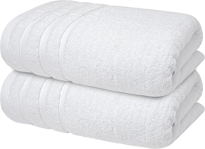 Infinitee Xclusives 100% Cotton Luxury Bath Towels Set of 2 by InfiniteeXclusives