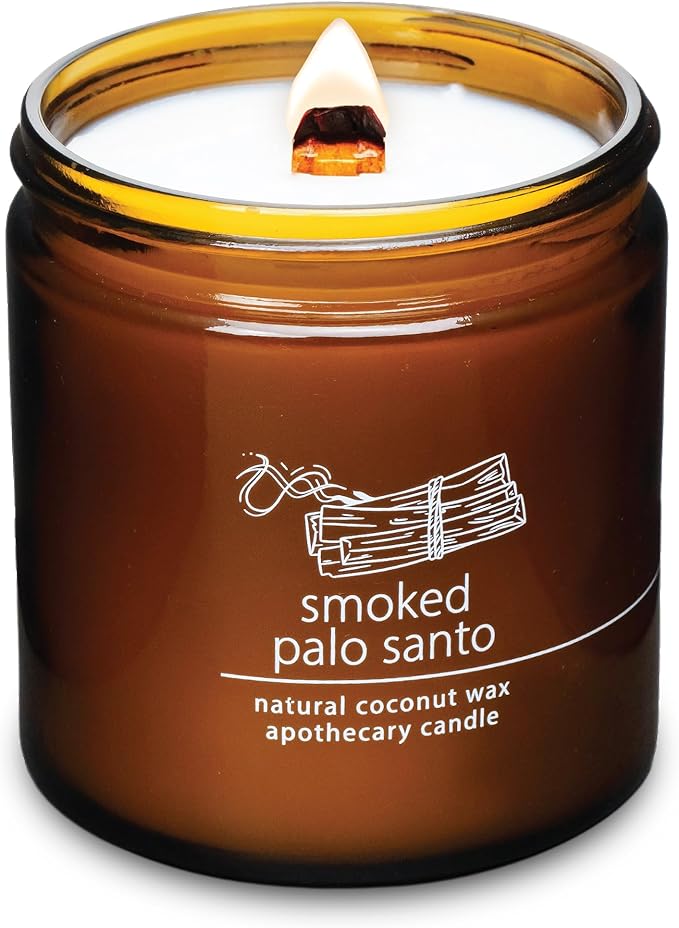 Hemlock Park Smoked Palo Santo Apothecary Hand-Poured Scented Candle | by HemlockPark