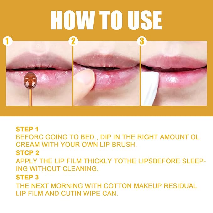 2 Pcs Lip Balm Honey Pot, Honey & Strawberry Moisturizing Lip Mask Reduces Lip - Image 8